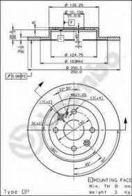 Тормозной диск BRECO BS 7517
