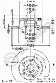 Тормозной диск BRECO BS 7529