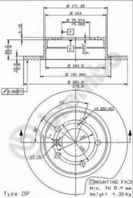 Тормозной диск BRECO BS 7563