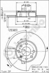 Тормозной диск BRECO BS 7572