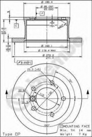 Тормозной диск BRECO BS 7611