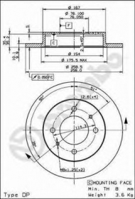 Тормозной диск BRECO BS 7614