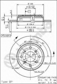 Тормозной диск BRECO BS 7631