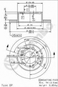 Тормозной диск BRECO BS 7649