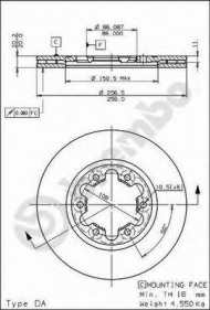 Тормозной диск BRECO BS 7947