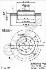 Тормозной диск BRECO BS 7991