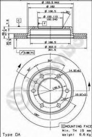 Тормозной диск BRECO BS 8091