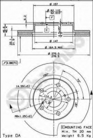Тормозной диск BRECO BS 8184