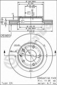 Тормозной диск BRECO BS 8224