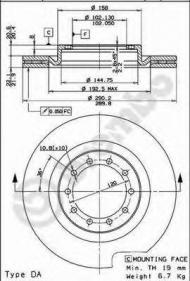 Тормозной диск BRECO BS 8365