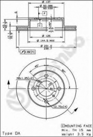 Тормозной диск BRECO BS 8381