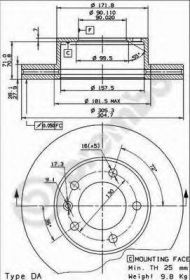 Тормозной диск BRECO BS 8473