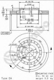 Тормозной диск BRECO BS 8523