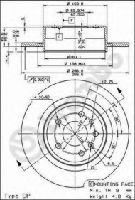 Тормозной диск BRECO BV 7600