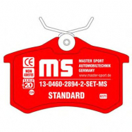 Комплект тормозных колодок MASTER-SPORT 13-0460-2894-2-SET-MS