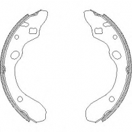 Комлект тормозных накладок WOKING Z4147.00
