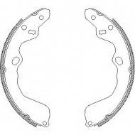 Комлект тормозных накладок WOKING Z4153.00