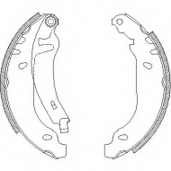 Комлект тормозных накладок WOKING Z4169.02