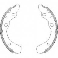 Комлект тормозных накладок WOKING Z4190.00