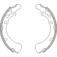 Комлект тормозных накладок WOKING Z4354.00
