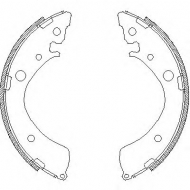 Комлект тормозных накладок WOKING Z4367.01