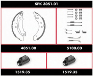 Комплект тормозов WOKING SPK 3051.01