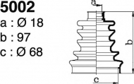 Комплект пыльника DEPA 5002