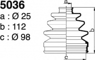 Комплект пыльника DEPA 5036