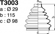 Комплект пыльника DEPA T3003