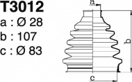 Комплект пыльника DEPA T3012