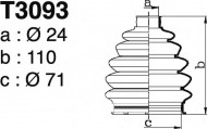 Комплект пыльника DEPA T3093