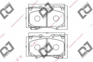 Комплект тормозных колодок DJ PARTS BP1004