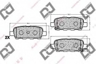 Комплект тормозных колодок DJ PARTS BP1031