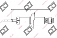 Амортизатор DJ PARTS DS1246GT