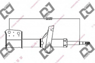 Амортизатор DJ PARTS DS1412GS