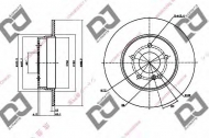 Тормозной диск DJ PARTS BD1138