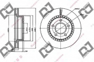 Тормозной диск DJ PARTS BD2067
