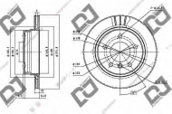 Тормозной диск DJ PARTS BD1166