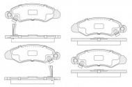 Комплект тормозных колодок KOSHIMO 1850.0058118