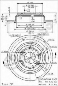 Тормозной диск BREMBO 08.6898.10