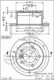 Тормозной диск BREMBO 08.7724.20