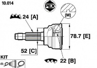 Шарнир PEX 10.014