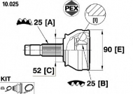 Шарнир PEX 10.025