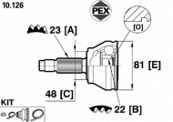 Шарнир PEX 10.126