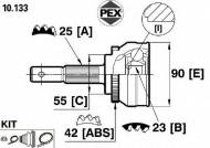Шарнир PEX 10.133