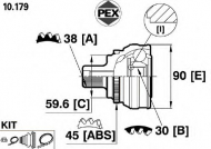 Шарнир PEX 10.179