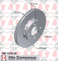 Тормозной диск ZIMMERMANN 100.1219.00