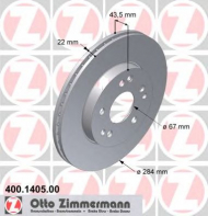 Тормозной диск ZIMMERMANN 400.1405.00