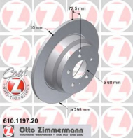 Тормозной диск ZIMMERMANN 610.1197.20