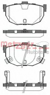 Комплект тормозных колодок METZGER 0294.22
